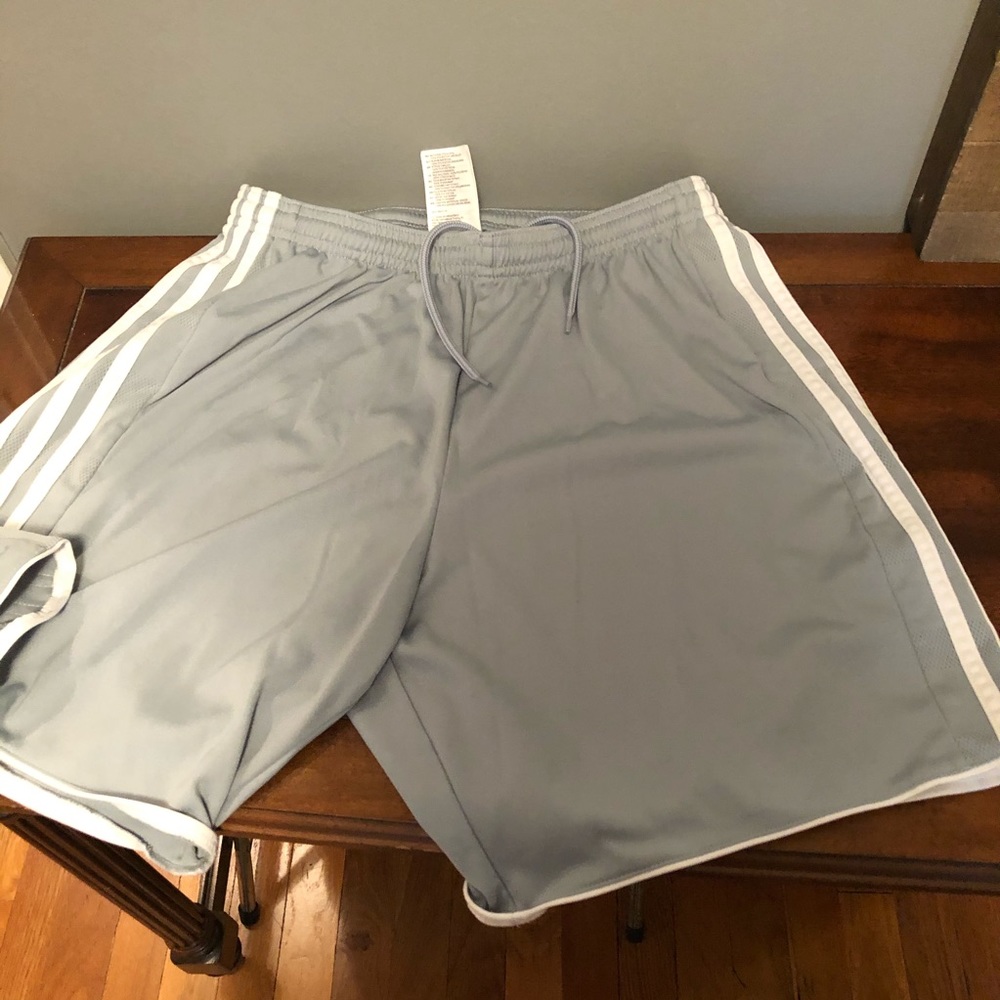 Adidas medium grey workout shorts